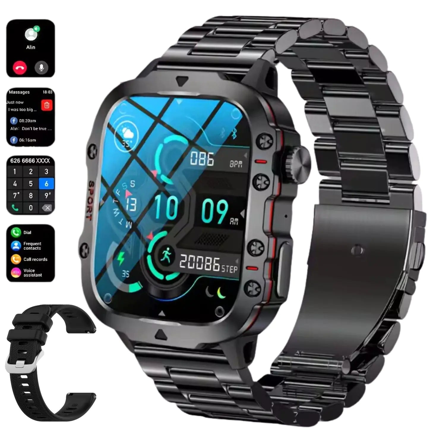 DBOGA Advanced Men's Fitness Smartwatch