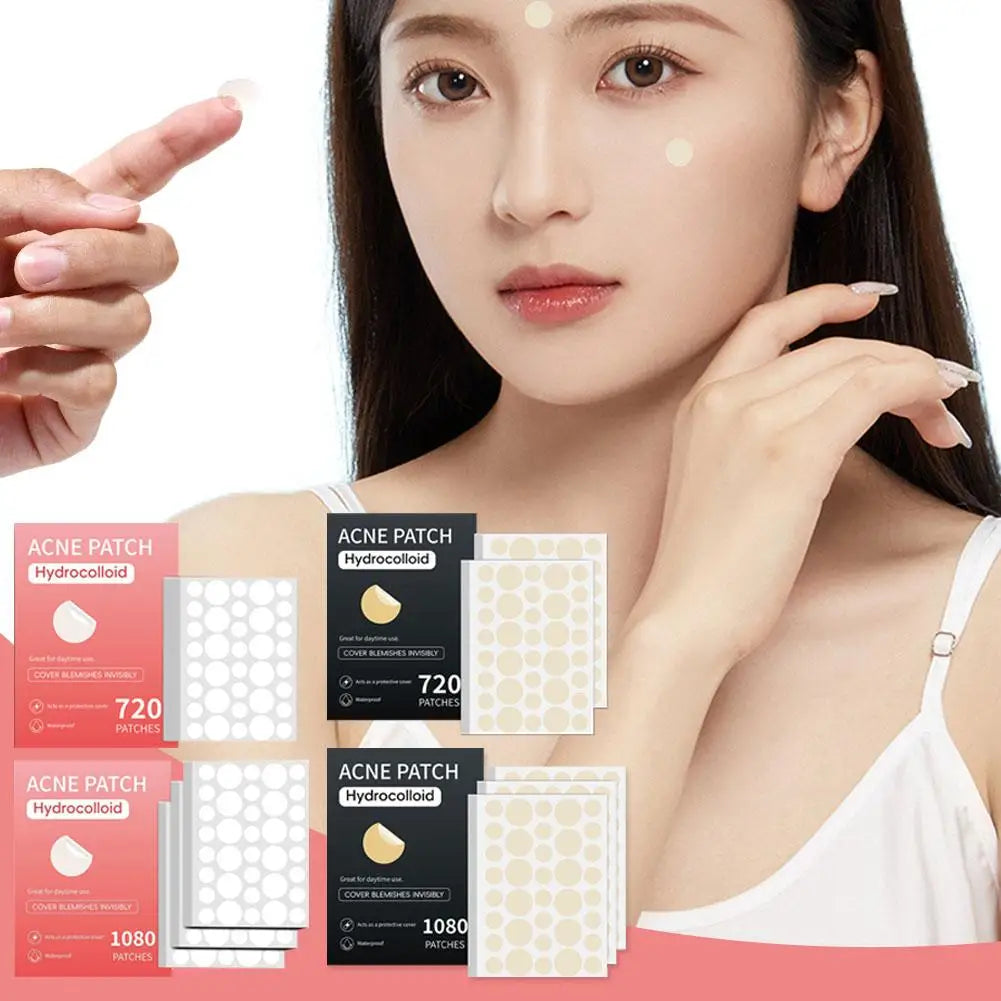 360/720/1080 Counts Hydrocolloid Invisible Pimple Patch Acne Stickers Face Concealer For Spots Acne Pimples Beauty Makeup Tool