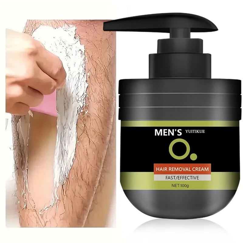 100g Men's Hair Removal Cream - Gentle and non-irritating, suitable for armpits, lips, arms, legs and intimate parts, effective