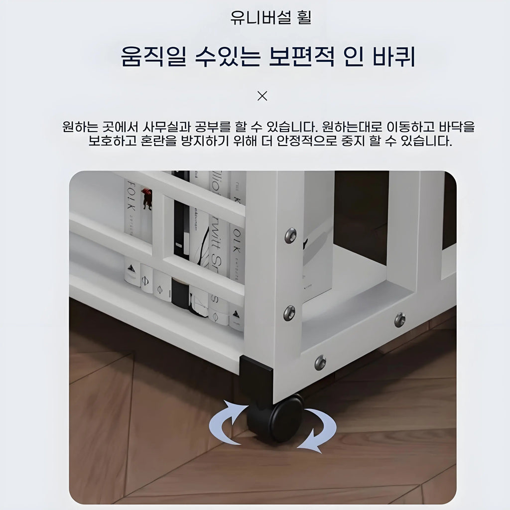 Double-Layer Office Desk Movable Bedside Computer Lazy Table with storage shelf Laptop white Bedroom Desk lift table furniture