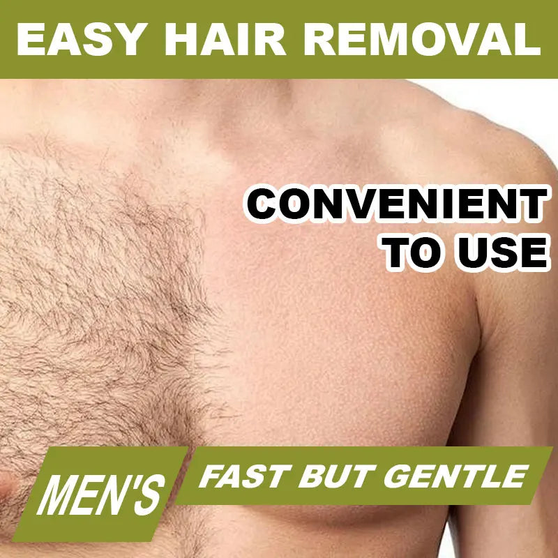 100g Men's Hair Removal Cream - Gentle and non-irritating, suitable for armpits, lips, arms, legs and intimate parts, effective