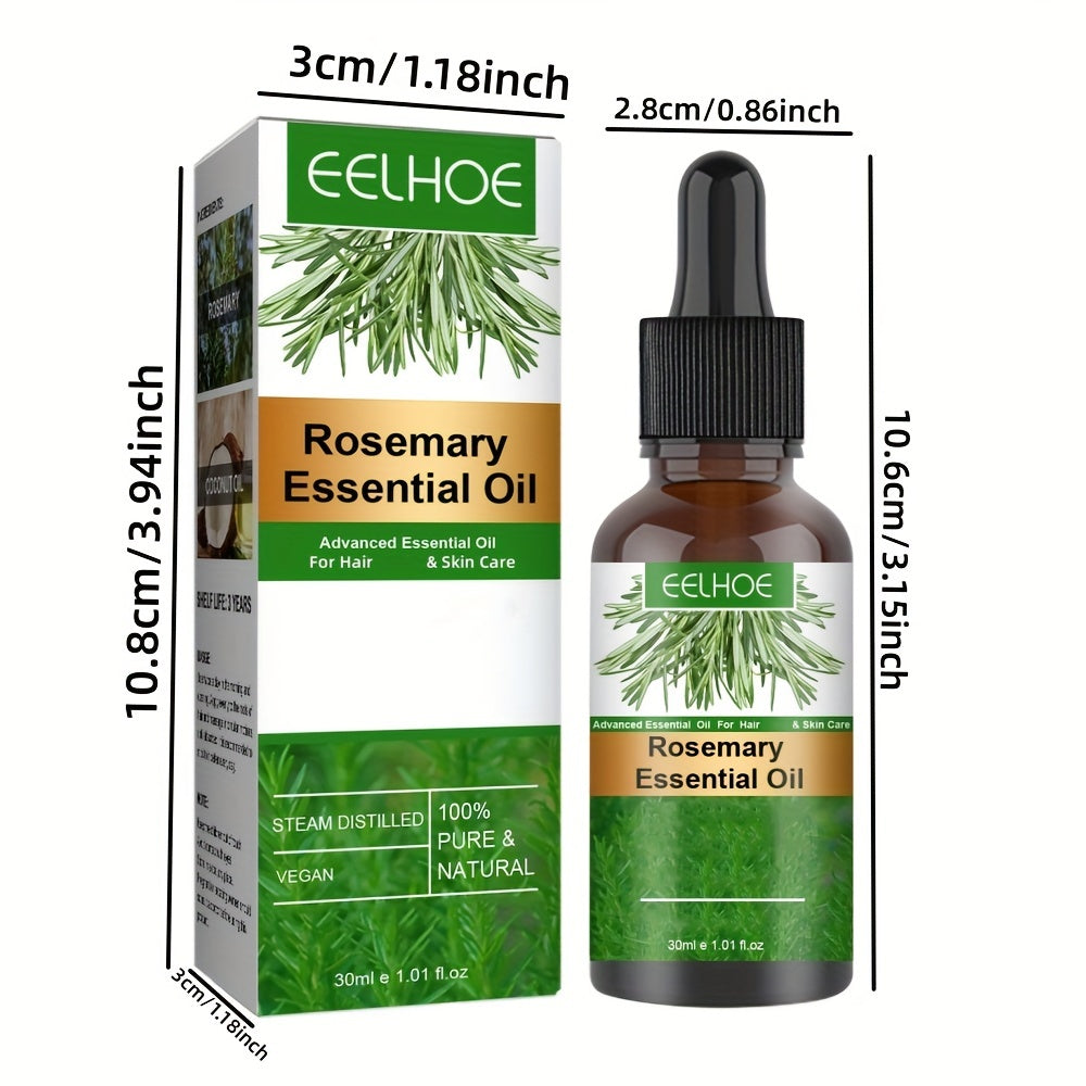 30ml Rosemary Hair Essential Oil Long Lasting Lightweight Rosemary Hair Essential Oil For Healthy Hair, with plant squalane