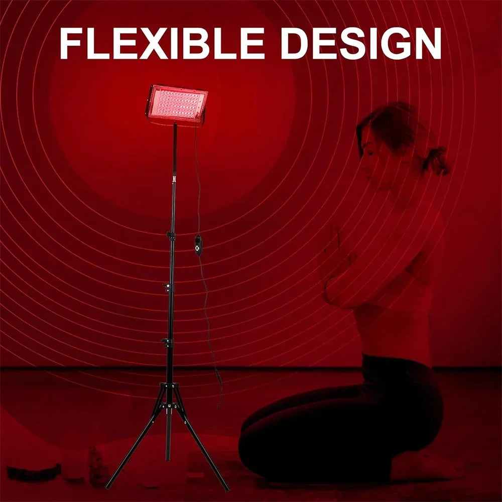 Red Light Therapy for Body,3 in 1 Deep 660&850 nm Infrared Light Therapy Panel Lamp with Bracket for Face, Muscles Pain, Joints