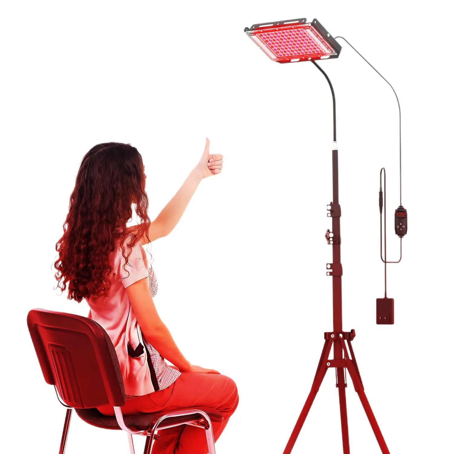 Red Light Therapy for Body,3 in 1 Deep 660&850 nm Infrared Light Therapy Panel Lamp with Bracket for Face, Muscles Pain, Joints