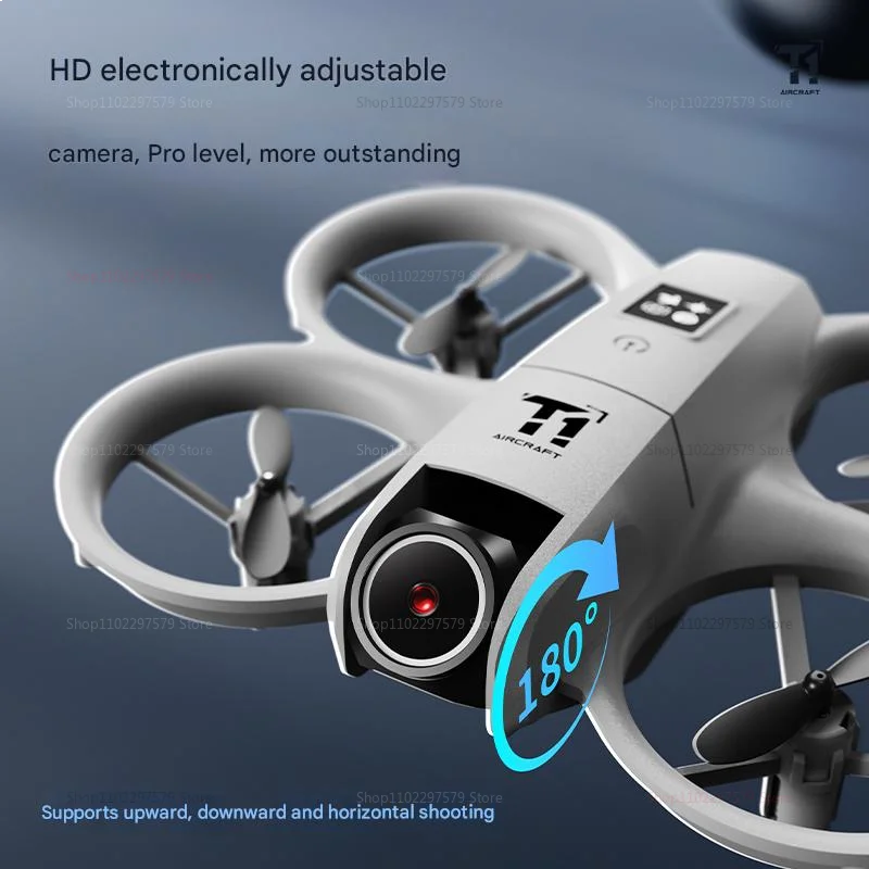 New T1 Professional Drone 8K HD Wide-Angle Camera WiFi FPV Height Hold Foldable RC Drone Quadrotor Helicopter Toy Holiday Gifts