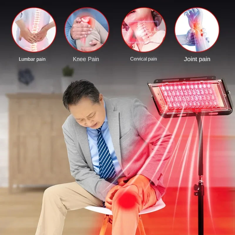 Red Light Therapy for Body,3 in 1 Deep 660&850 nm Infrared Light Therapy Panel Lamp with Bracket for Face, Muscles Pain, Joints