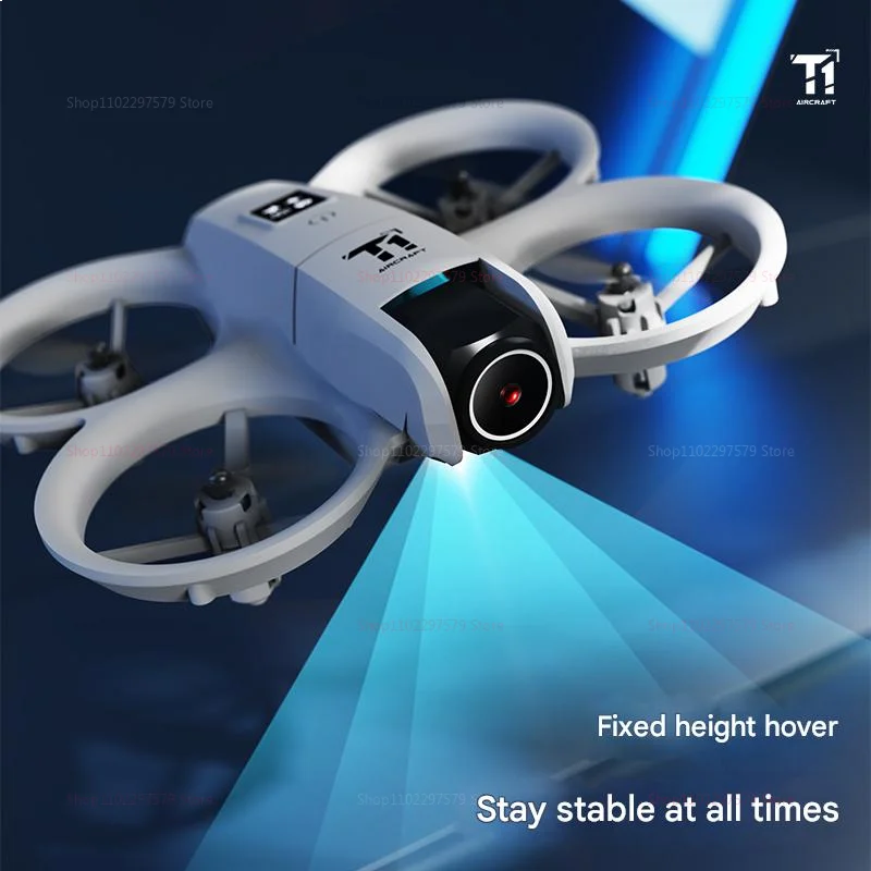 New T1 Professional Drone 8K HD Wide-Angle Camera WiFi FPV Height Hold Foldable RC Drone Quadrotor Helicopter Toy Holiday Gifts