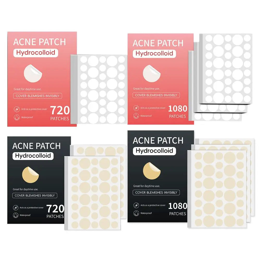 360/720/1080 Counts Hydrocolloid Invisible Pimple Patch Acne Stickers Face Concealer For Spots Acne Pimples Beauty Makeup Tool