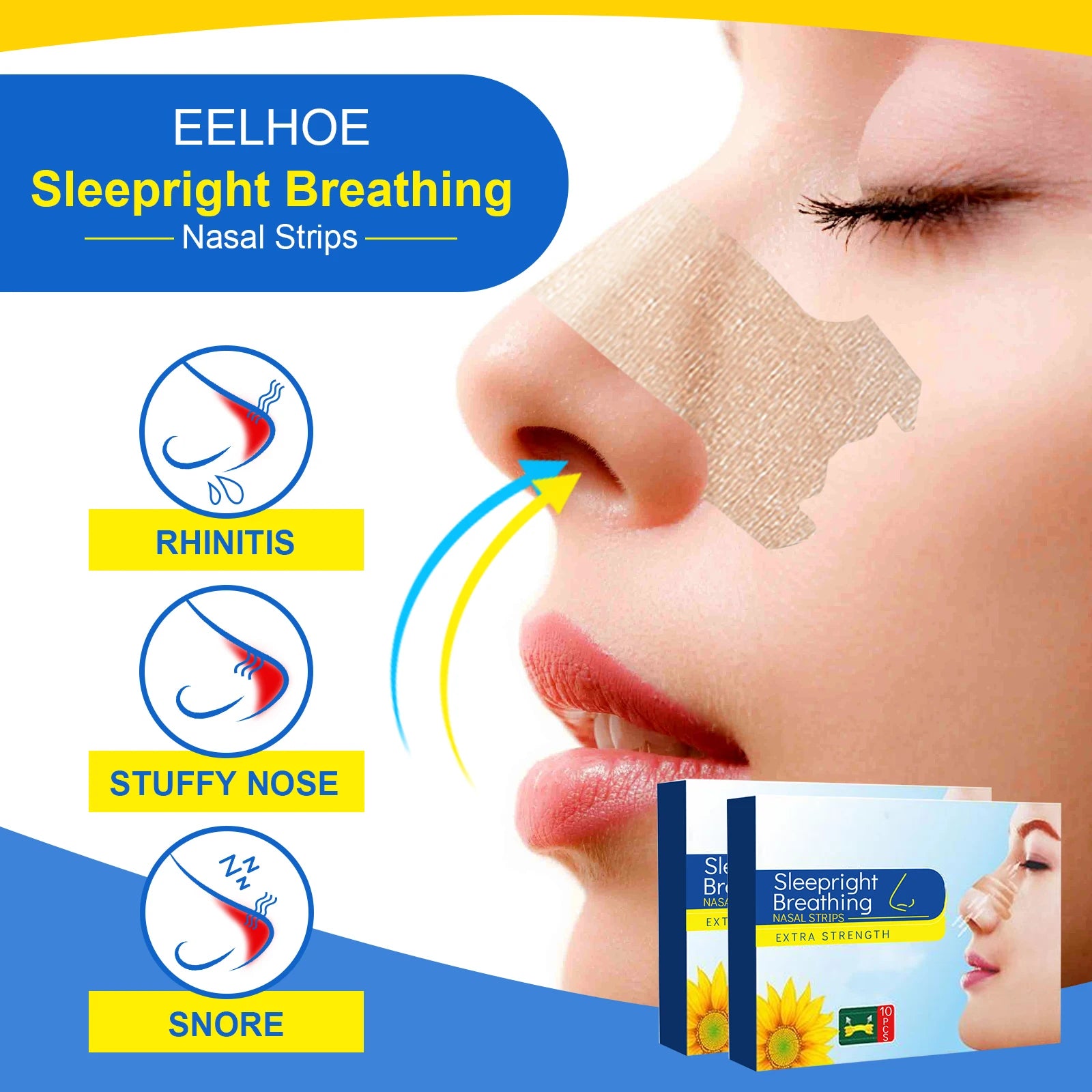 EELHOE Nose Care Patch Gentle Clean Comfortable Nose Body Care Patch
