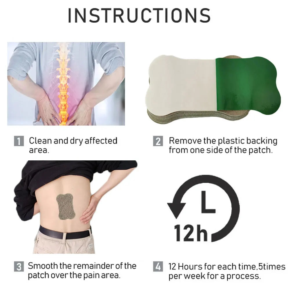24pcs Lumbar Disc Herniation Rehabilitation Care Sticker B0064