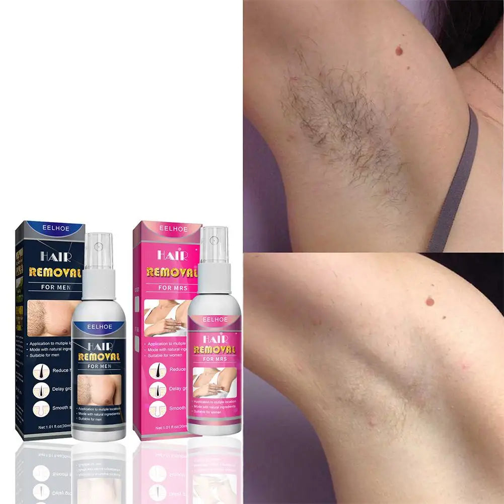 1/2PCS Super Natural Painless Permanent Hair Remover for Women Men Whole Body Depilatory Cream Powerful Hair Removal Spray